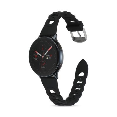 Samsung Galaxy Watch5 40mm/44mm/Watch5 Pro 45mm Silikonstropp - Svart