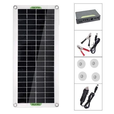 30W bærbar solcellepanel solladekontroller for campingbilbåt