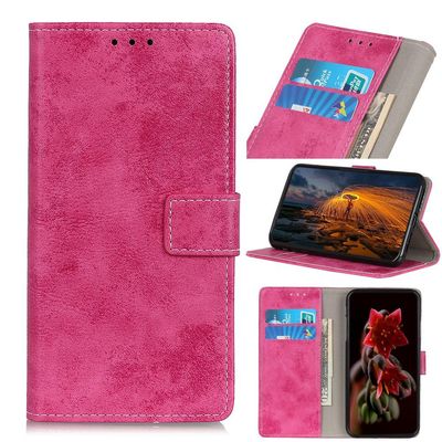 Retro Vintage Lommebok - deksel til Pixel 6A - Rosa