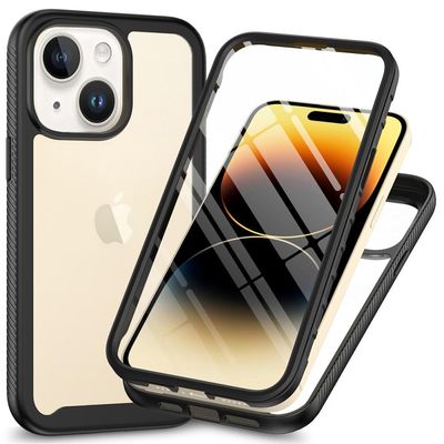 Til iPhone 15 Full Protection Deksel 3 - i - 1 med Skjermbeskytter