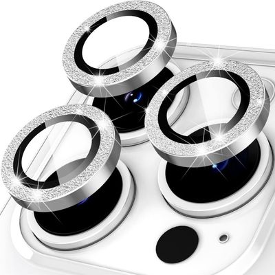 Kameralinse til iPhone 15 Pro/15 Pro Max Glitter