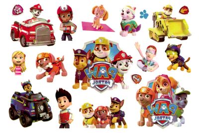Paw Patrol barntatoveringer – 14 stk. fargerike motiver