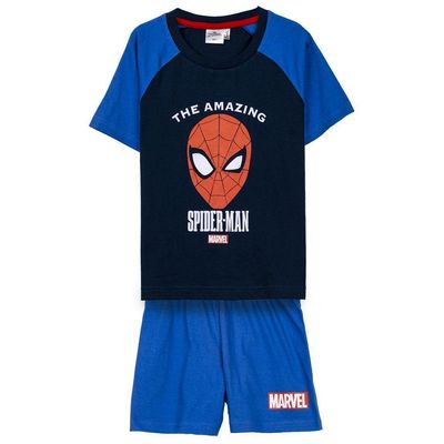 Spiderman pysjamas 4 år 104 cm trøye shorts avengers blå