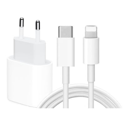 iPhone Lader Hurtiglader - Adapter + Kabel 20W USB-C 2m