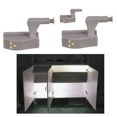 3-Pack Universal LED Hengsel Sensor Skap Garderobe Garderobe Nattlys for kjøkken