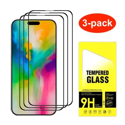 3-pakning iPhone 16 Pro i herdet glass - Skjermbeskyttelse
