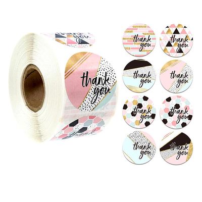 500 klistremerker klistremerker - Takk-motiv - Tegneserie