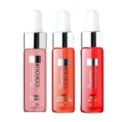3-pakning - Cuticle Oil - Blomst, eple, jordbær - 15ml
