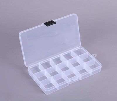 Oppbevaringsboks med 15 rom - 17,4 x 9,8 cm - Organizer