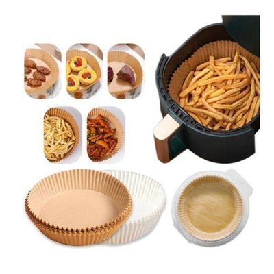 50 stk Air Fryer Liners Engangspapir Pergament Forme