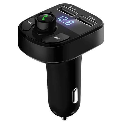 FM-sender X8 med Bluetooth og Håndfri - Trådløs musik