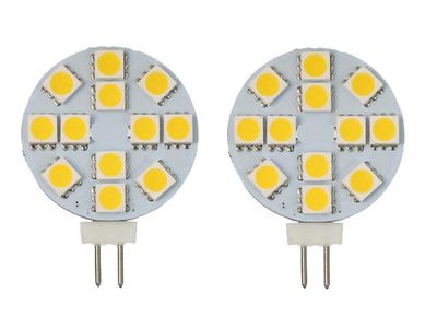 G4 6000K LED-lampa, 5050SMD, till husvagn bil husbil båt 2-pack G-4