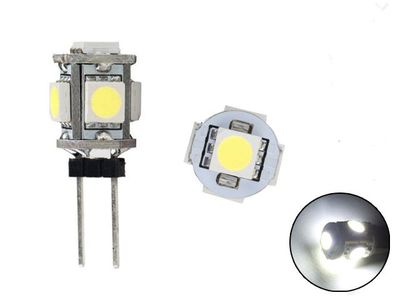 G4 Kallvit 6000K LED-lampa till husvagn, bil, husbil, båt, G-4, 2-pack