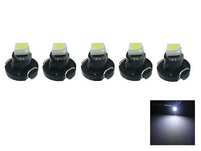 T4.2 T4 Neo Wedge med vita LED-chip, instrumentbelysning, 5-pack