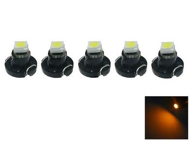 T4.2 T4 Neo Wedge med gula LED-chip, instrumentbelysning, 5-pack