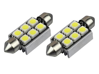 Diodilamppu 39mm Canbus Led 5050SMD 12000K 2 kpl C5W SV8.5