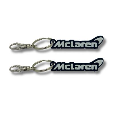 2x avaimenperä Clip On & Go -karabiininen avaimenperä McLaren