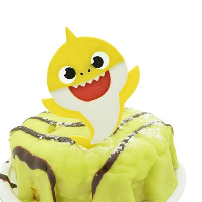 Baby haj kage topper dekoration