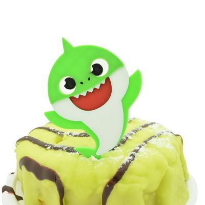 Baby haj kage topper dekoration