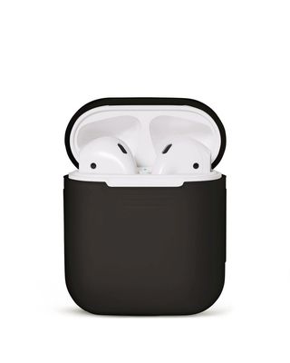 2x Silikonskal fodral för Apple Airpods / Airpods 2 - Svart