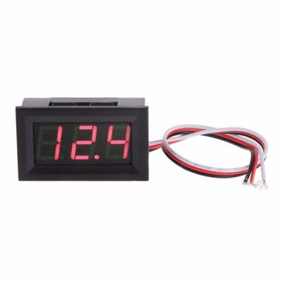 Rød Digital Voltmeter 3.3-30V