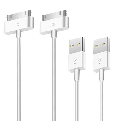 2X Ladekabel for eldre iPhones og iPads 30-pins USB-kabel