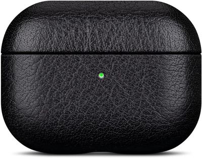 Läder Fodral för Apple Airpods Pro 2 - Svart