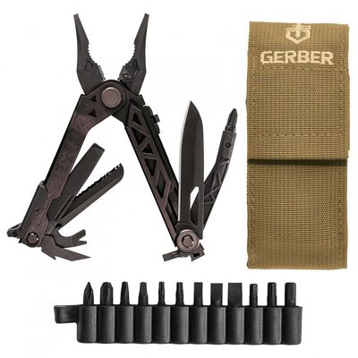 GERBER CENTER DRIVE BLACK (multitool med bitssats och fodral)