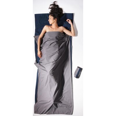 reselakan bomull, COCOON TRAVEL SHEET COTTON Tuareg/ Elephant Grey