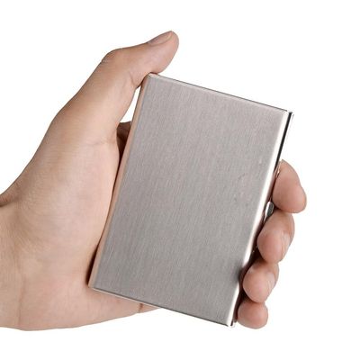 Stilren Eksklusiv stål Kortholder / Lommebok - RFID Sikker