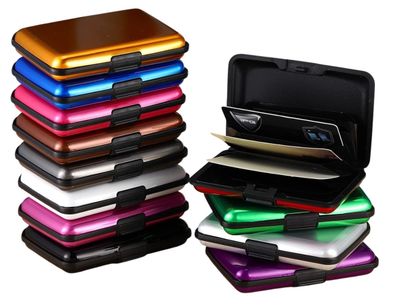 Kortholder i aluminium. GRØNN