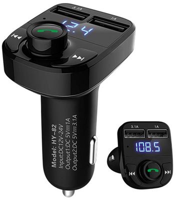 FM sändare X8 (HY-82) med bluetooth och handsfree Svart