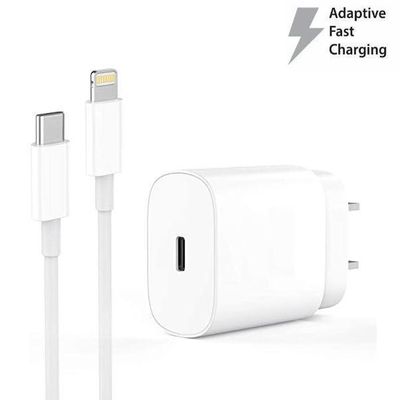 1M iPhone 20W USB C snabbladdare OCH USB-C till Lightning kabel