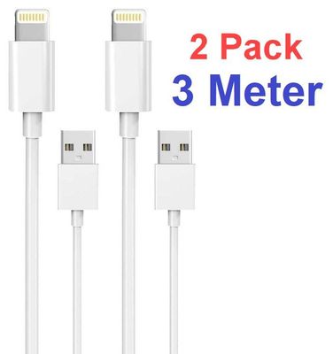 2 kpl 2M Lightning-laturi iPhone 13/12/11/Xs/Max/X/8/7/6/5/SE