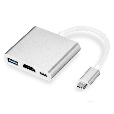 Macbook USB-C -sovitin - Thunderbolt 3 - USB 3.0 ja HDMI