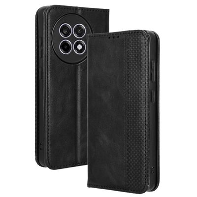 SKALO OnePlus 13R Embossed Premium Plånboksfodral - Svart