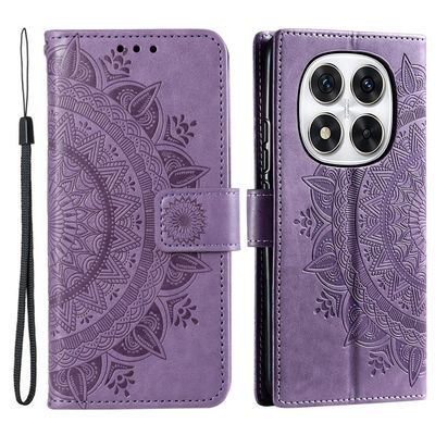 SKALO Xiaomi Redmi Note 14 Pro+ 5G Mandala Flip Cover - Lilla