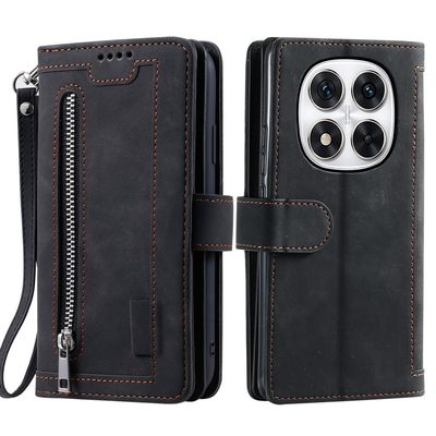 SKALO Xiaomi Redmi Note 14 Pro+ 5G Big Wallet 9-LOMMER Flip Cover - Sort