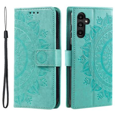 SKALO Samsung A36 5G Mandala Flip Cover - Turkis