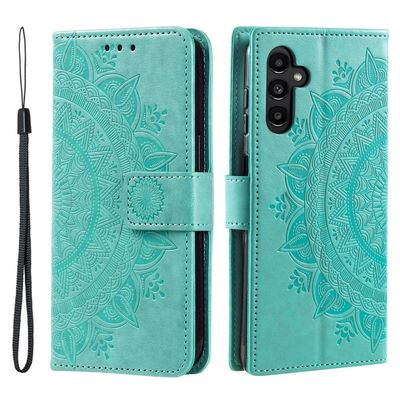 SKALO Samsung A56 5G Mandala Flip Cover - Turkis