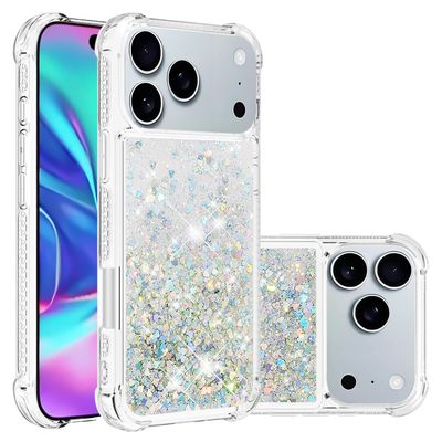 SKALO iPhone 17 Pro Max Kviksand Glimmer Cover - Sølv