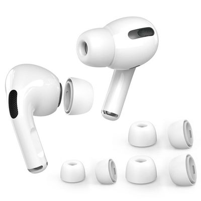 AHASTYLE AirPods Pro 1/2 Öronkuddar i Silikon S+M+L - Vit