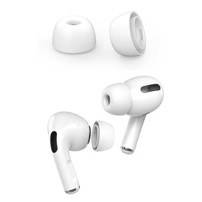 AHASTYLE AirPods Pro 1/2 Öronkuddar i Silikon Vit - Medium