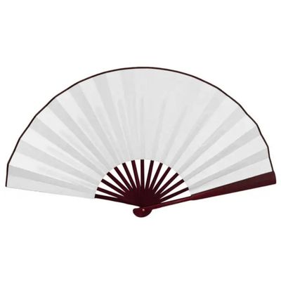 Vifte - Ensfarget - Ekstra stor 33 cm - Hvit