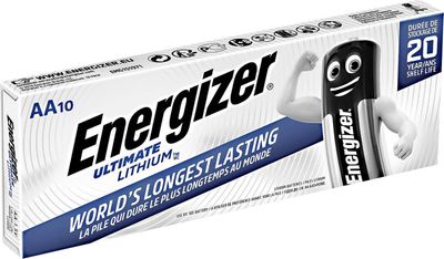 Energizer AA Litium Batteri 10-pakning