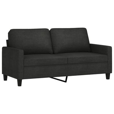 vidaXL 2-sitssoffa svart 140 cm tyg