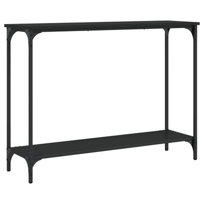 vidaXL Konsollbord svart 101x30,5x75 cm konstruert tre