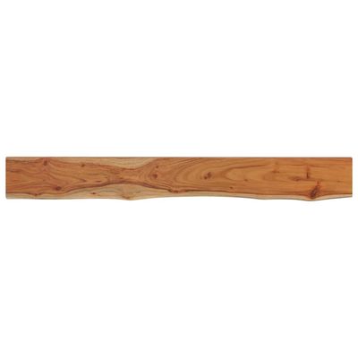 vidaXL Vegghylle 140x20x2,5 cm rektangulær heltre akasie naturlig kant