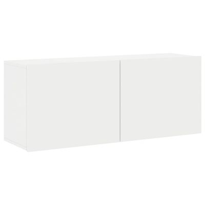 vidaXL Vegghengt TV-benk hvit 100x30x41 cm