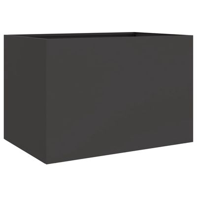 vidaXL Plantekasse svart 62x40x39 cm stål